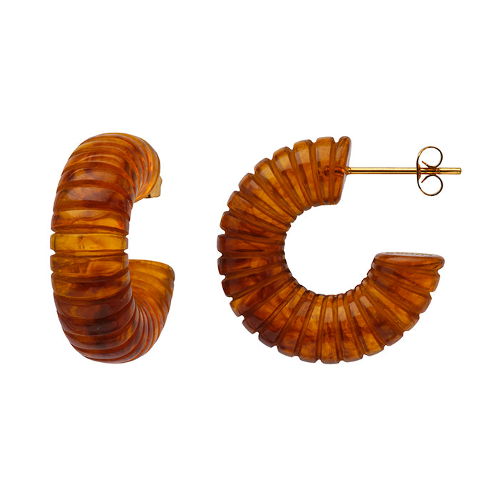 Resin Huggie Earring