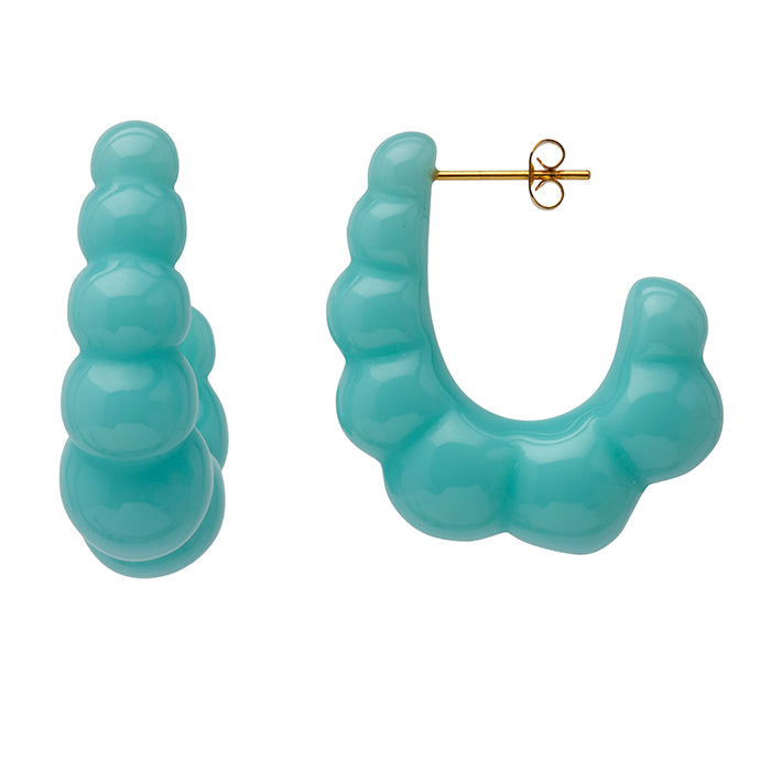 Resin J Shaped Earring