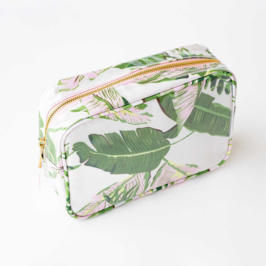 Clear Coated Rctngl Cosmetic-Natural Botanical