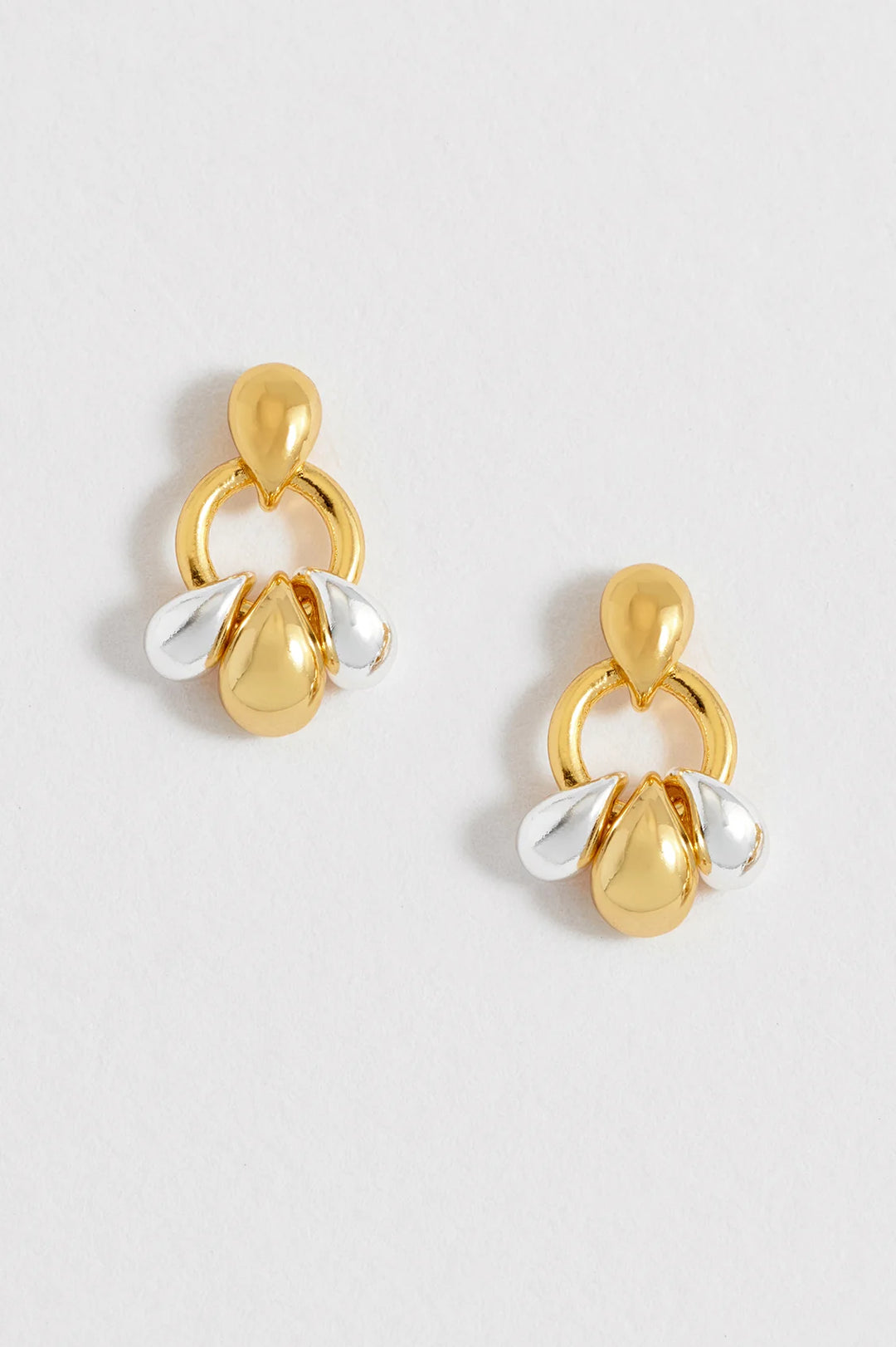 Tiered Round Droplet Earrings