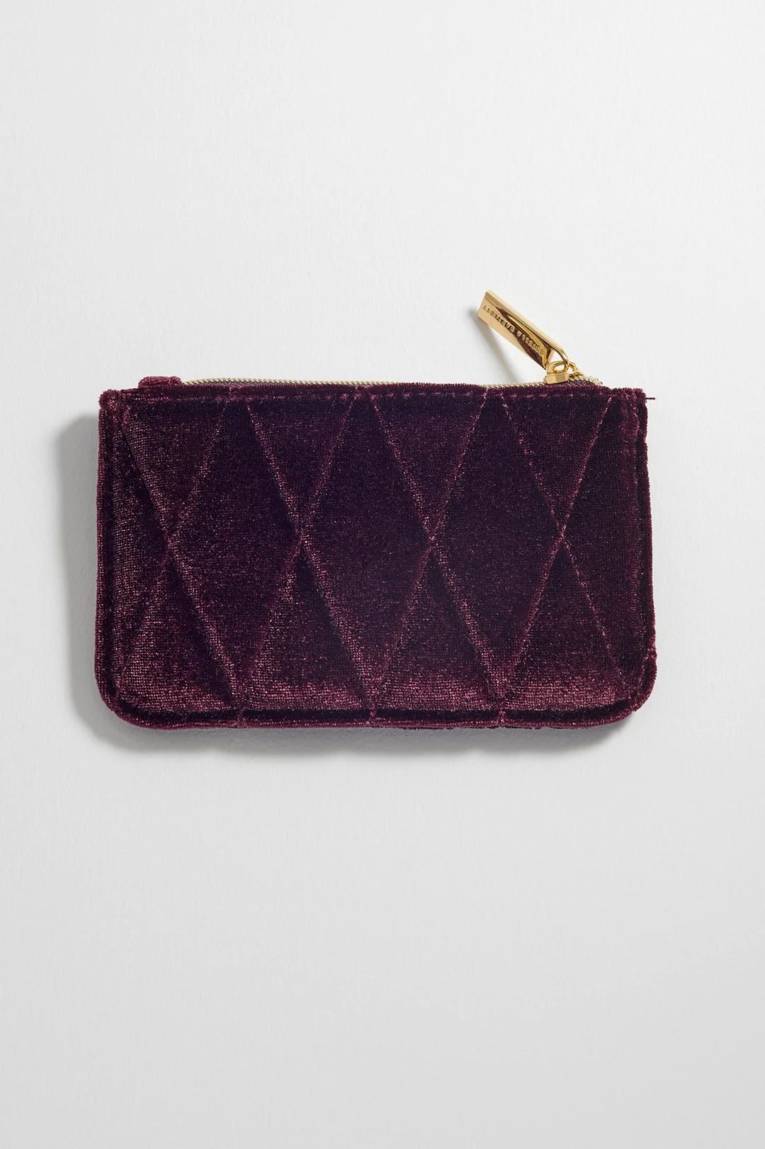 Quilted Card Purse - Burgundy