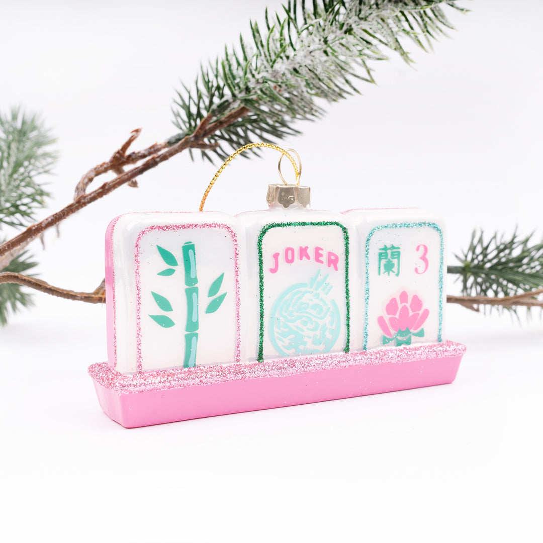 Glass Ornament - Mahjong