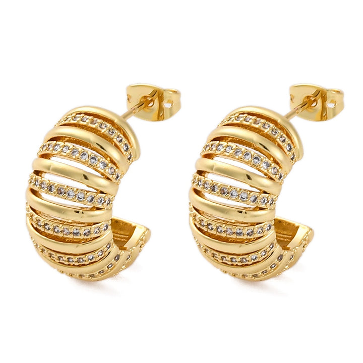 Kennedy Collective Earrings Real 18K gold plated