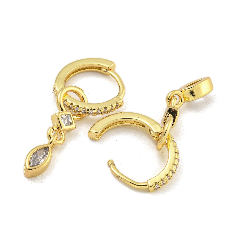 Earring Huggie Real 18K plated