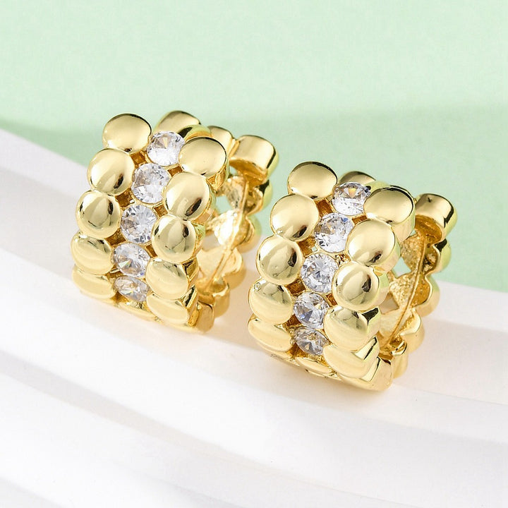 Earring Huggie Real 18K plated