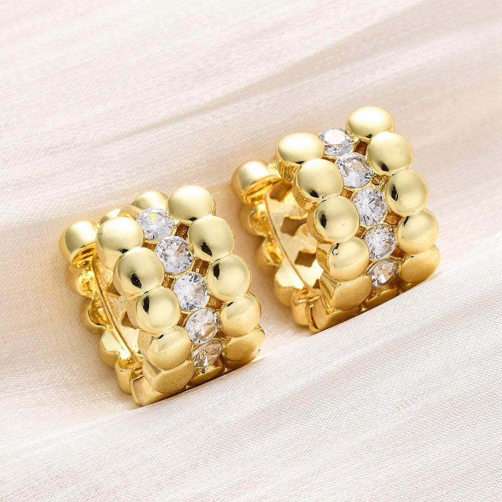 Earring Huggie Real 18K plated
