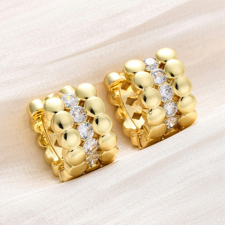 Earring Huggie Real 18K plated