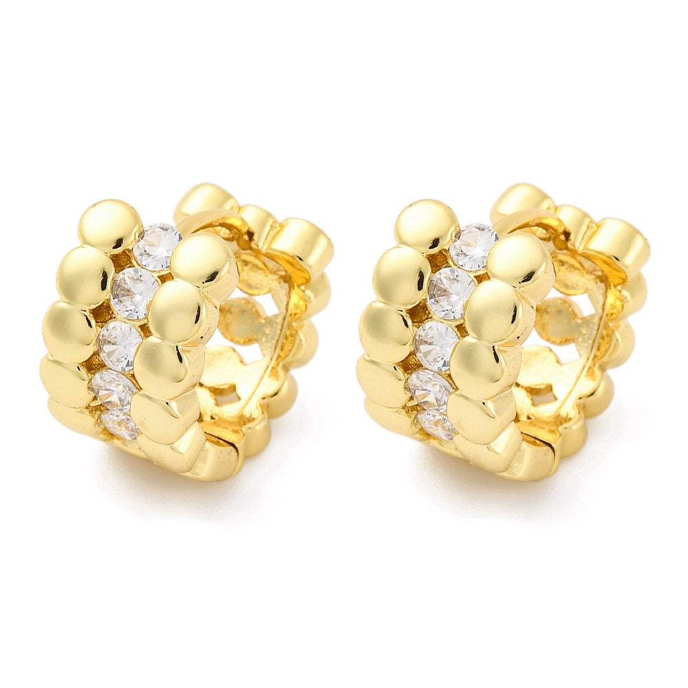 Earring Huggie Real 18K plated