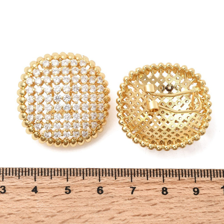 Statement earrings Real 18K Gold Plated