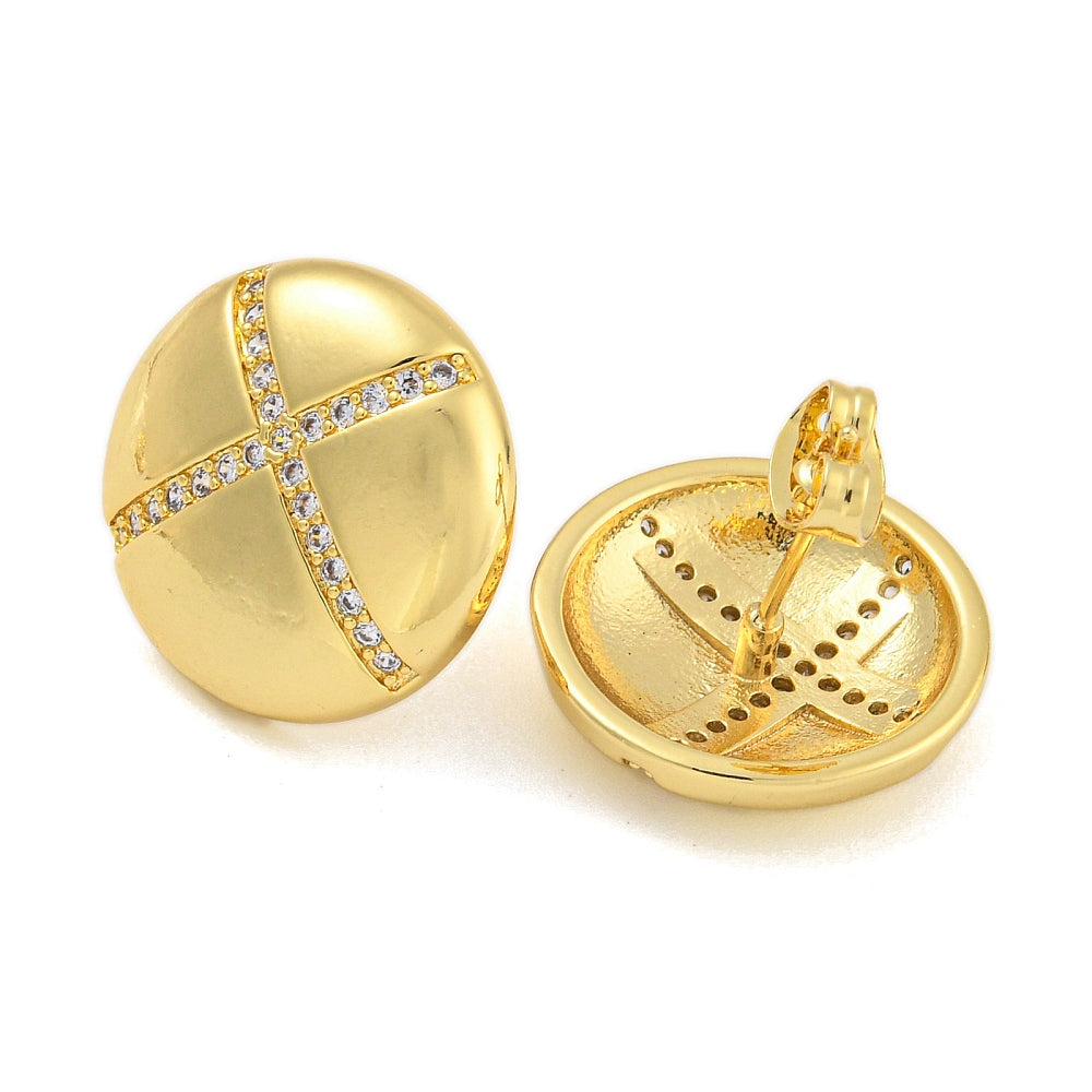 Statement earrings Real 18K Gold Plated