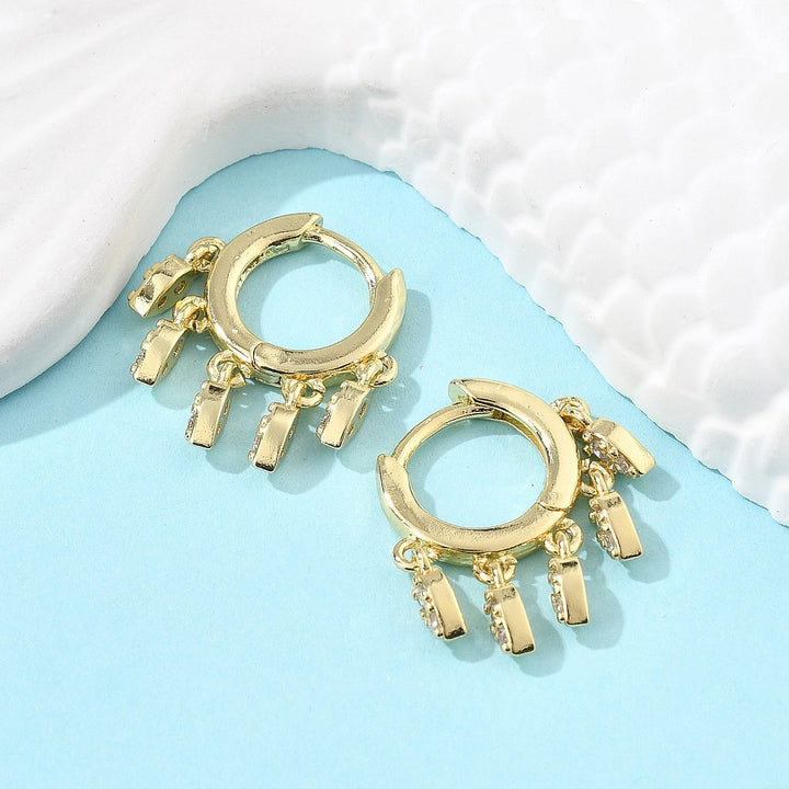 Earring Huggie Real 18K plated