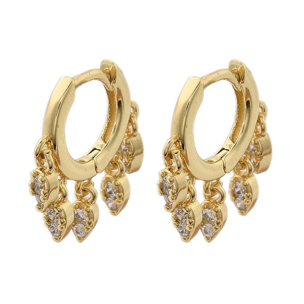 Earring Huggie Real 18K plated