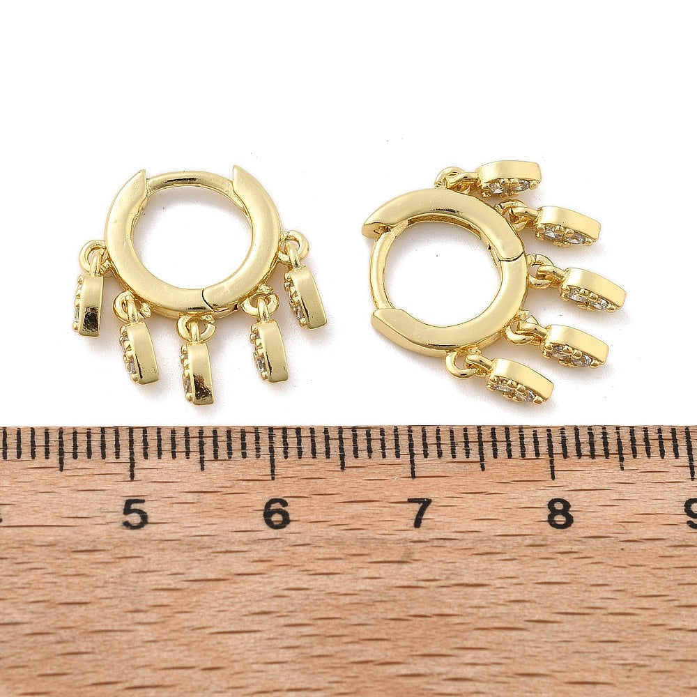 Earring Huggie Real 18K plated