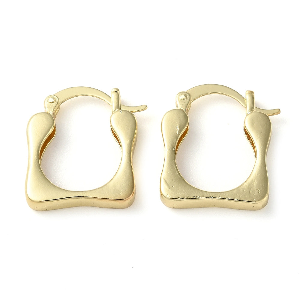 Earring Huggie Real 18K plated
