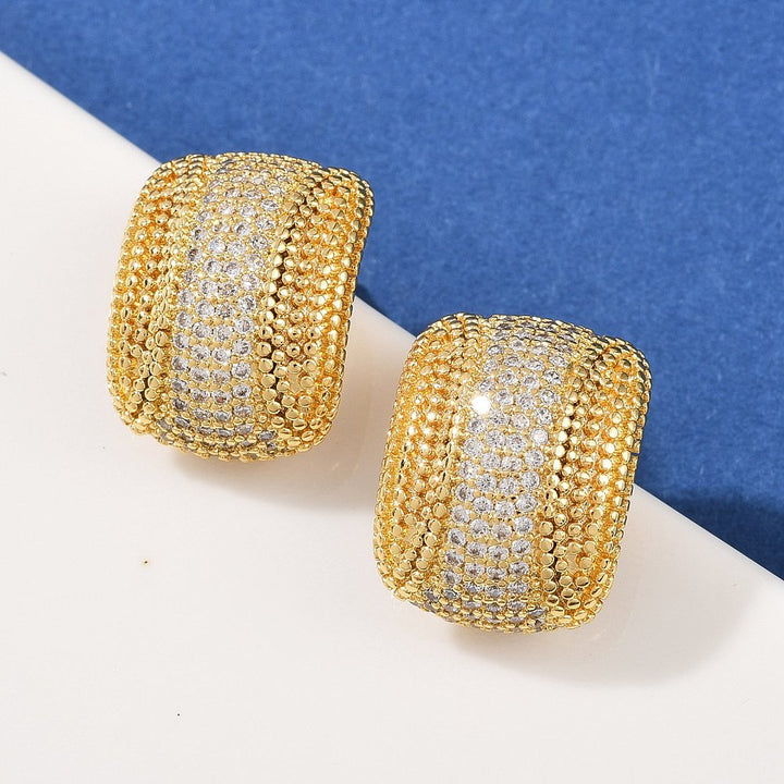 Statement earrings Real 18K Gold Plated