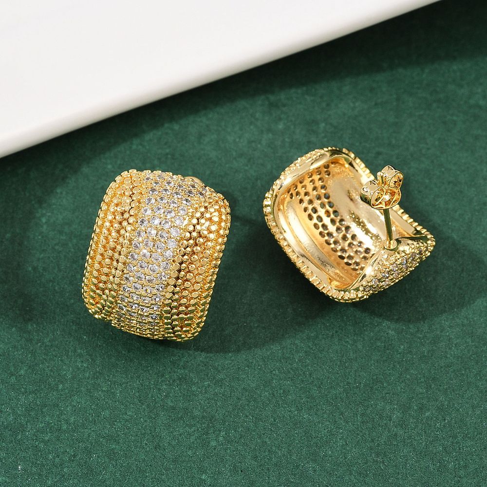 Statement earrings Real 18K Gold Plated