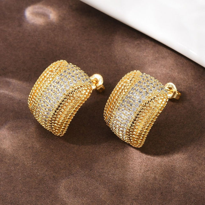 Statement earrings Real 18K Gold Plated