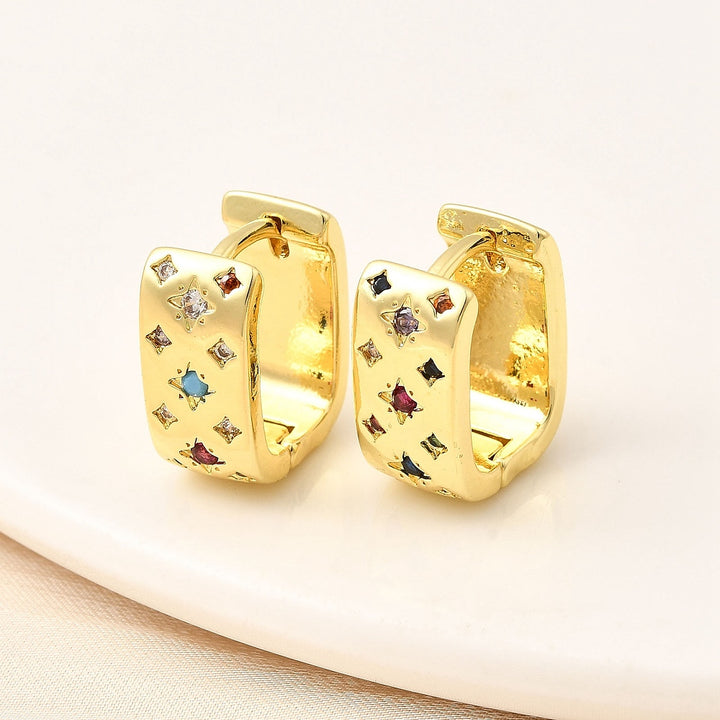 Kennedy Collective Earrings Real 18K gold plated