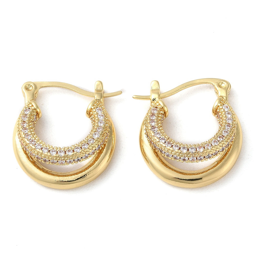 Kennedy Collective Earrings Real 18K gold plated