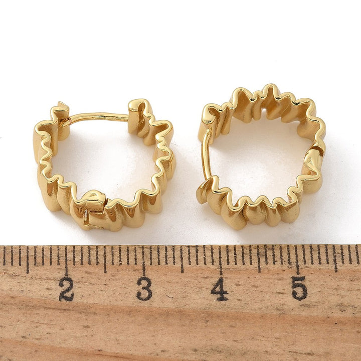 Earring Huggie Real 18K plated