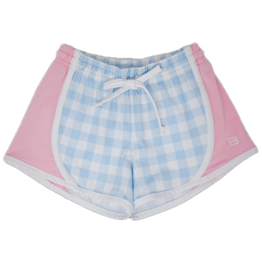 Elise Short- Cotton Candy/ Light Pink, Pink Stripe, Cotton Candy Blue
