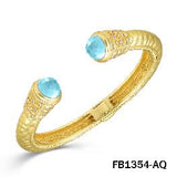 Hammered Matte Gold Cuff Bracelet