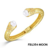 Hammered Matte Gold Cuff Bracelet