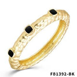 Matte Gold Hinged Bracelet