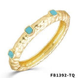 Matte Gold Hinged Bracelet