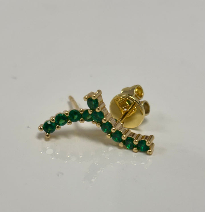 Prong Set Rounds Climber Earring