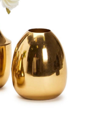 Gold-Plated Nickel Vases