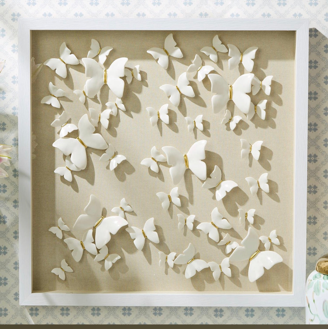 BUTTERFLIES SHADOW BOX WALL ART