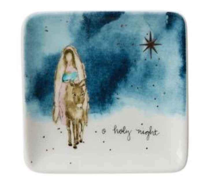 Creative Co-op - Stoneware Dish w/ Gold Electroplating, 4 Styles