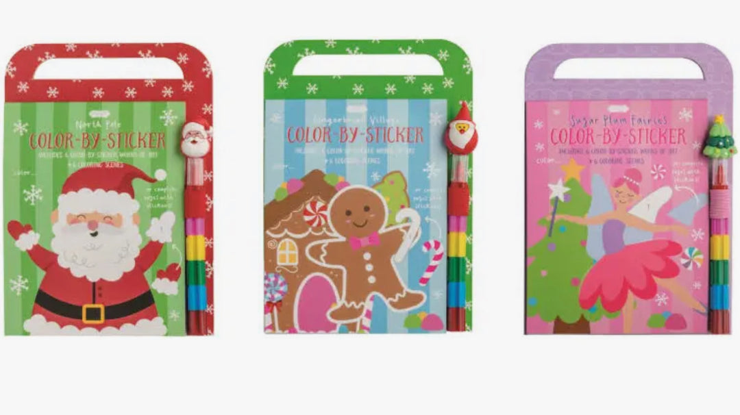 Christmas Color-By-Sticker Sets