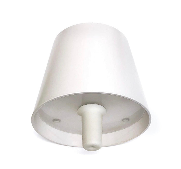 LED Portable Cordless White Lampshade Bottle Lamp with Stopper Attachment in Gift Box