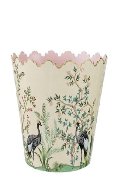 Metal Scalloped Buckets W Nature