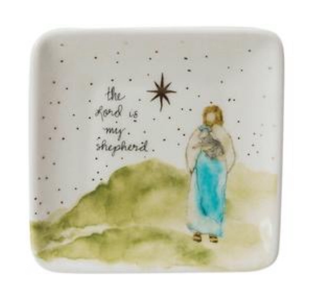 Creative Co-op - Stoneware Dish w/ Gold Electroplating, 4 Styles