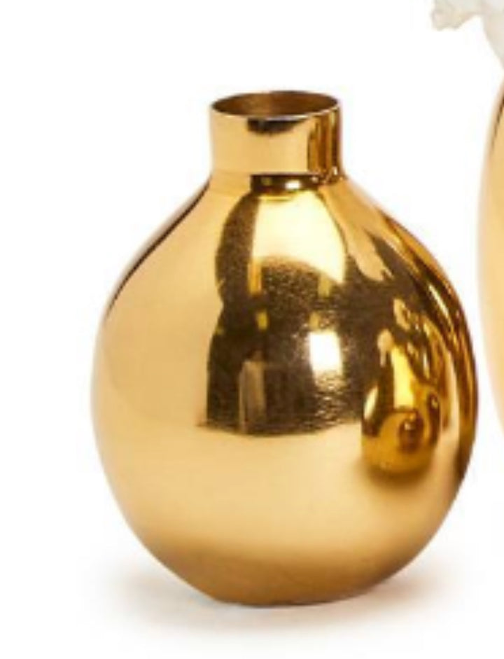 Gold-Plated Nickel Vases