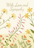 Hummingbird Sympathy Greeting card single
