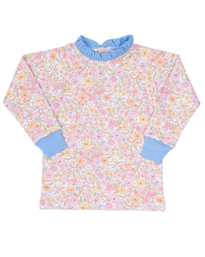 Girl's Watercolor Wildflower Sweatshirt
