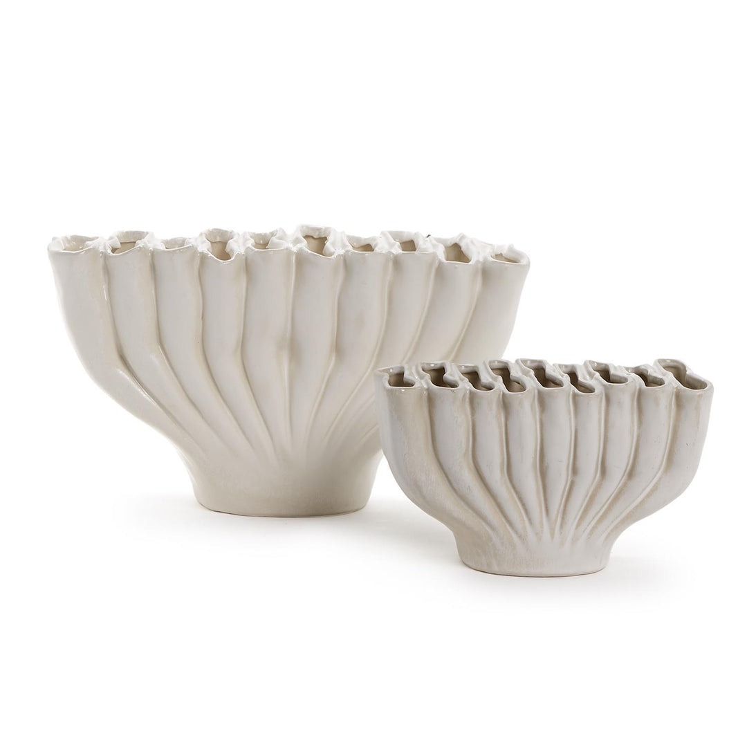 HCH118-S2  White Ceramic Vase