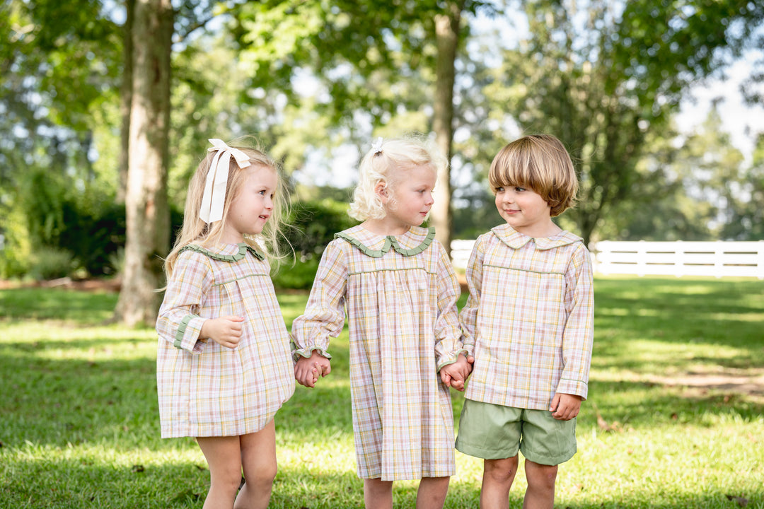 Benjamin Harvest Fields Plaid Short Set