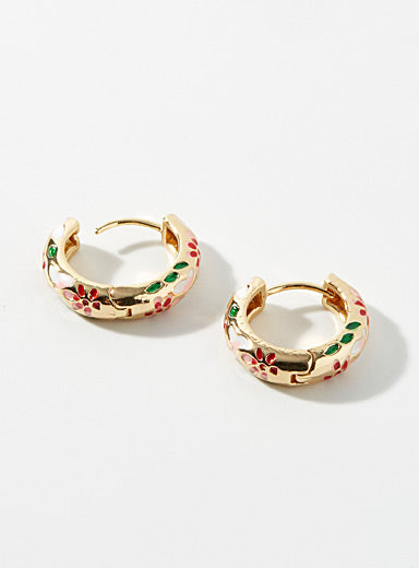 Earring Huggie Real 18K plated