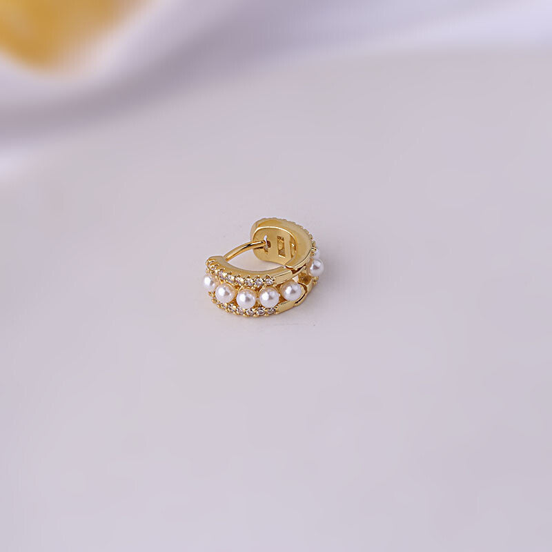 Earring Huggie Real 18K plated