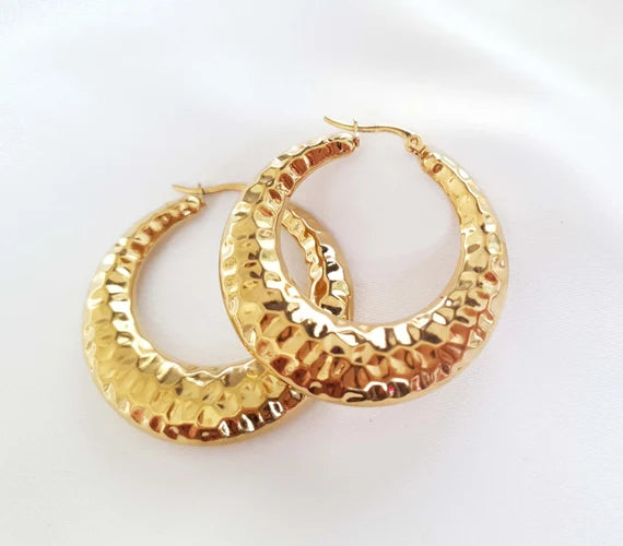 Earring Huggie Real 18K plated