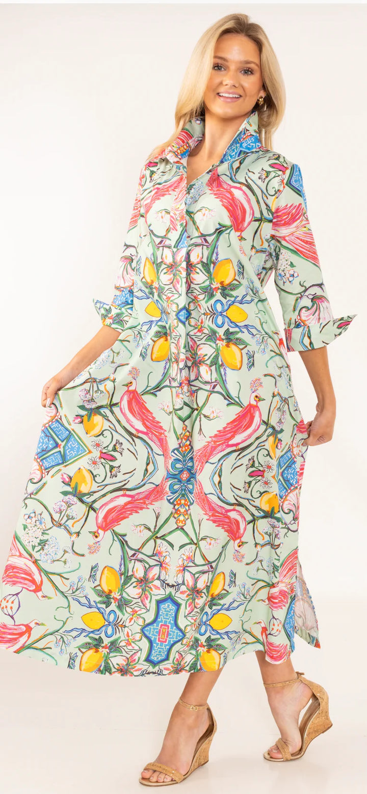 Mint Chinois© Shirt Dress Long