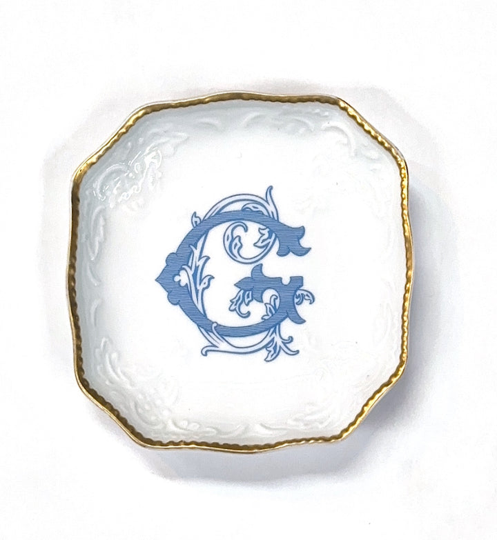 BonBon Dish Top 17 Wilson Blue Monogram