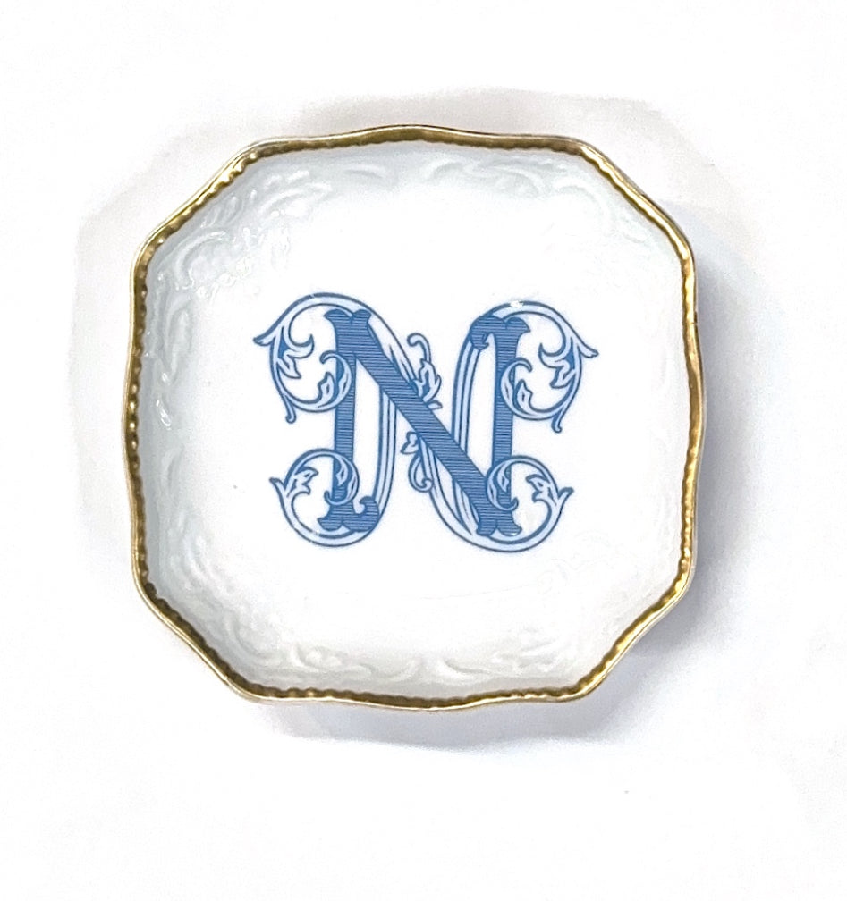 BonBon Dish Top 17 Wilson Blue Monogram