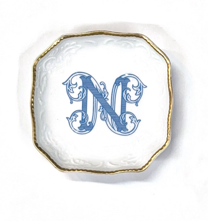 BonBon Dish Top 17 Wilson Blue Monogram