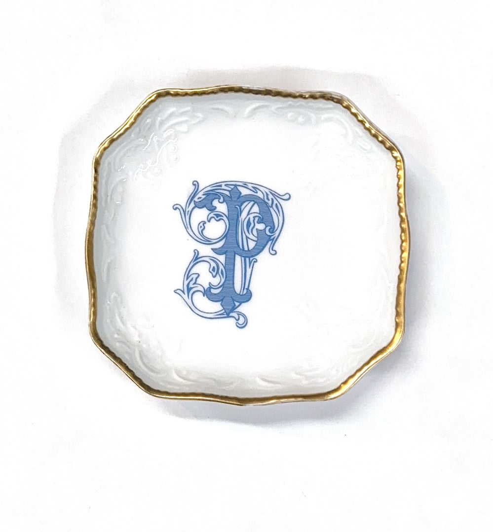 BonBon Dish Top 17 Wilson Blue Monogram